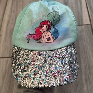 Girls Youth Disney The Little Mermaid Sequence Blue & Pink Hat